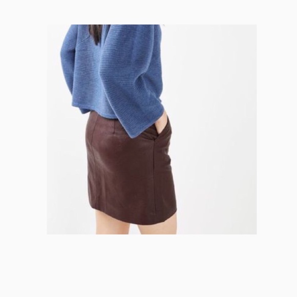 Topshop Dresses & Skirts - T O P S H O P :: Faux Leather Skirt